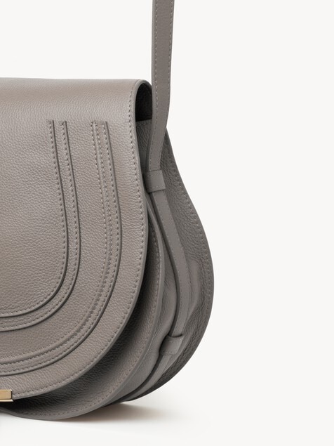 Marcie saddle bag grained leather