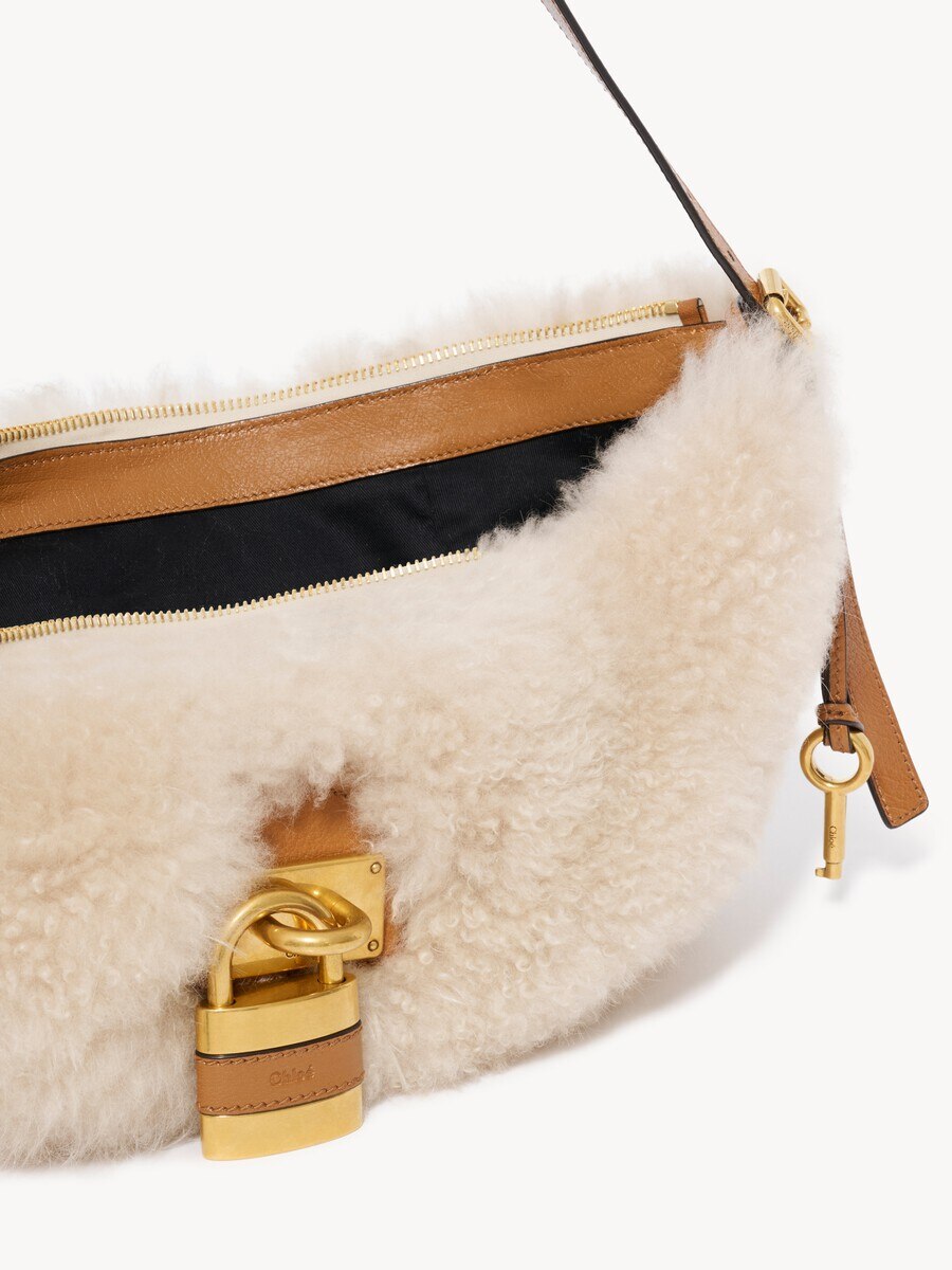 Bolso bandolera Paddington de cuero de borrego - 6