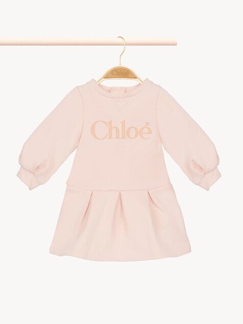 Robe &agrave; manches longues et logo enfant