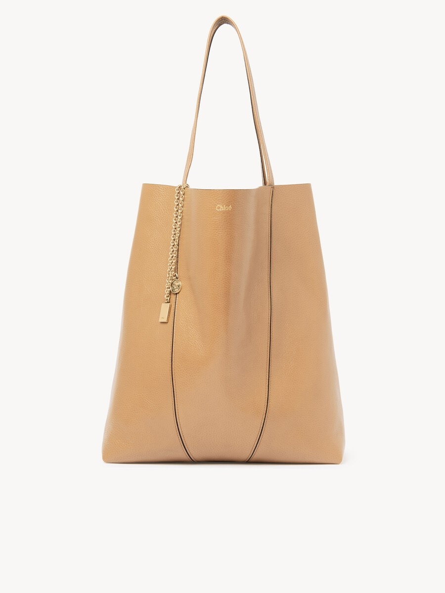 Large sac cabas Chlo&eacute; Spin en cuir grain&eacute; - 2