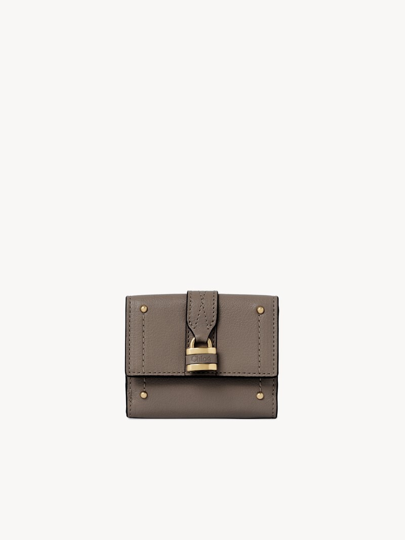 Mini Paddington tri-fold in grained leather by Chloé