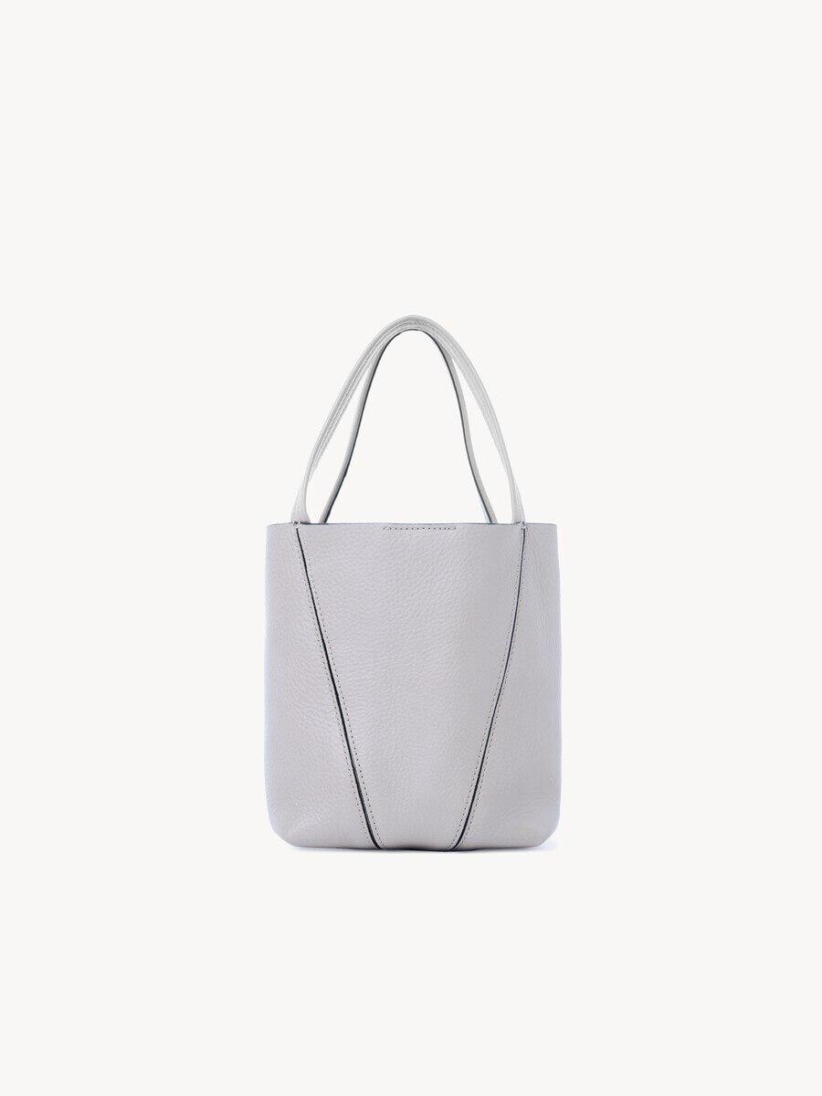 Small Chlo&eacute; Spin tote bag in grained leather - 5