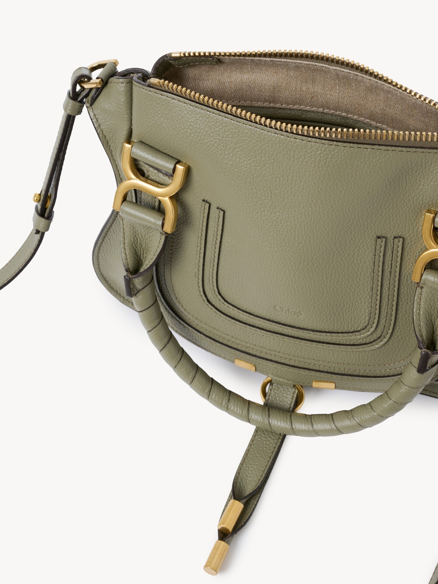 Small Marcie bag in grained leather - 6