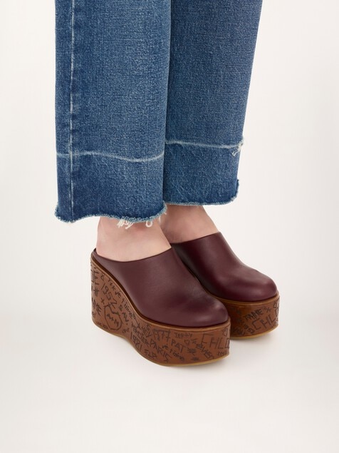 Mules compens&eacute;es Maxime