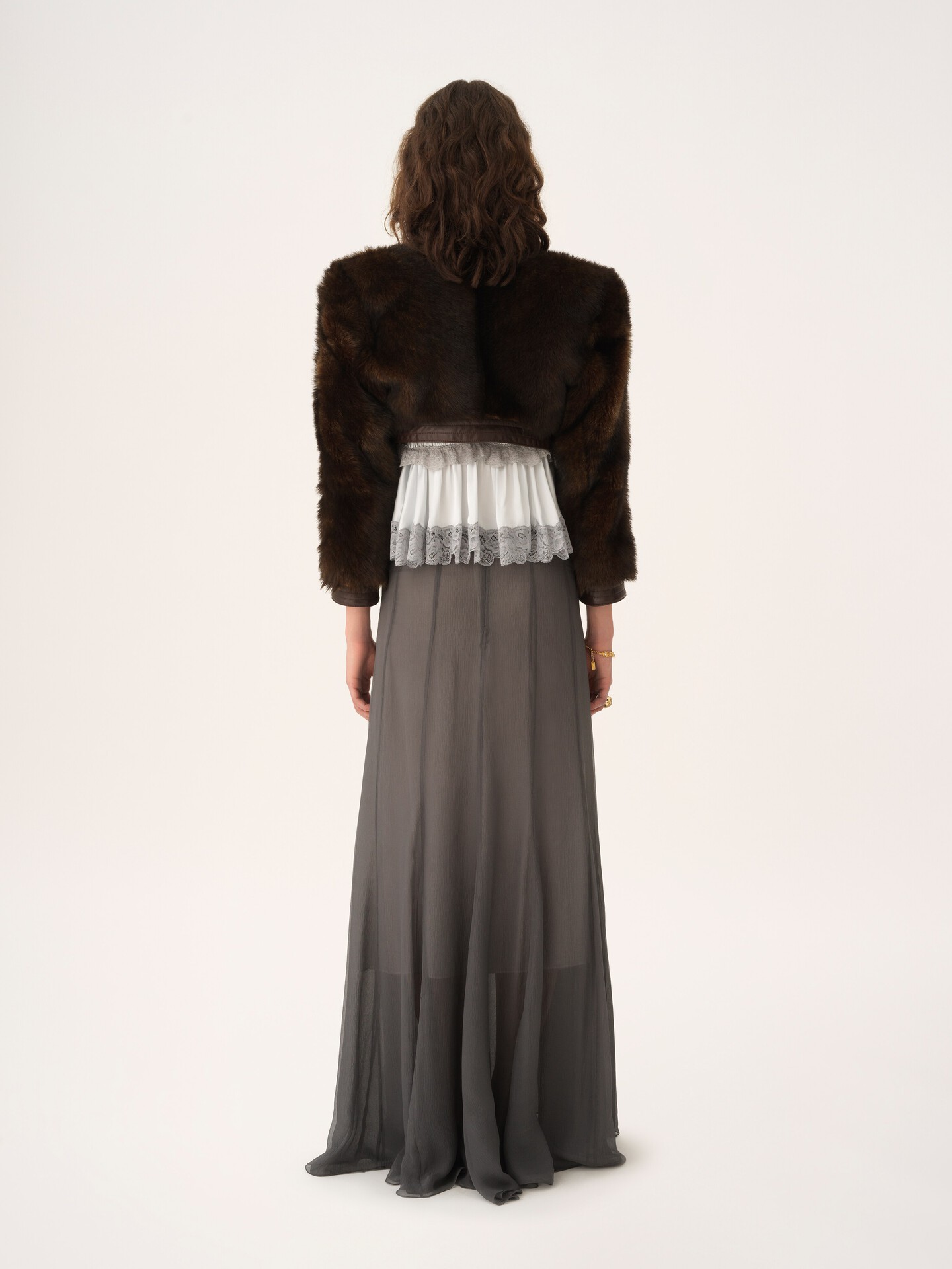 Cropped Spencer jacket in leather - 5