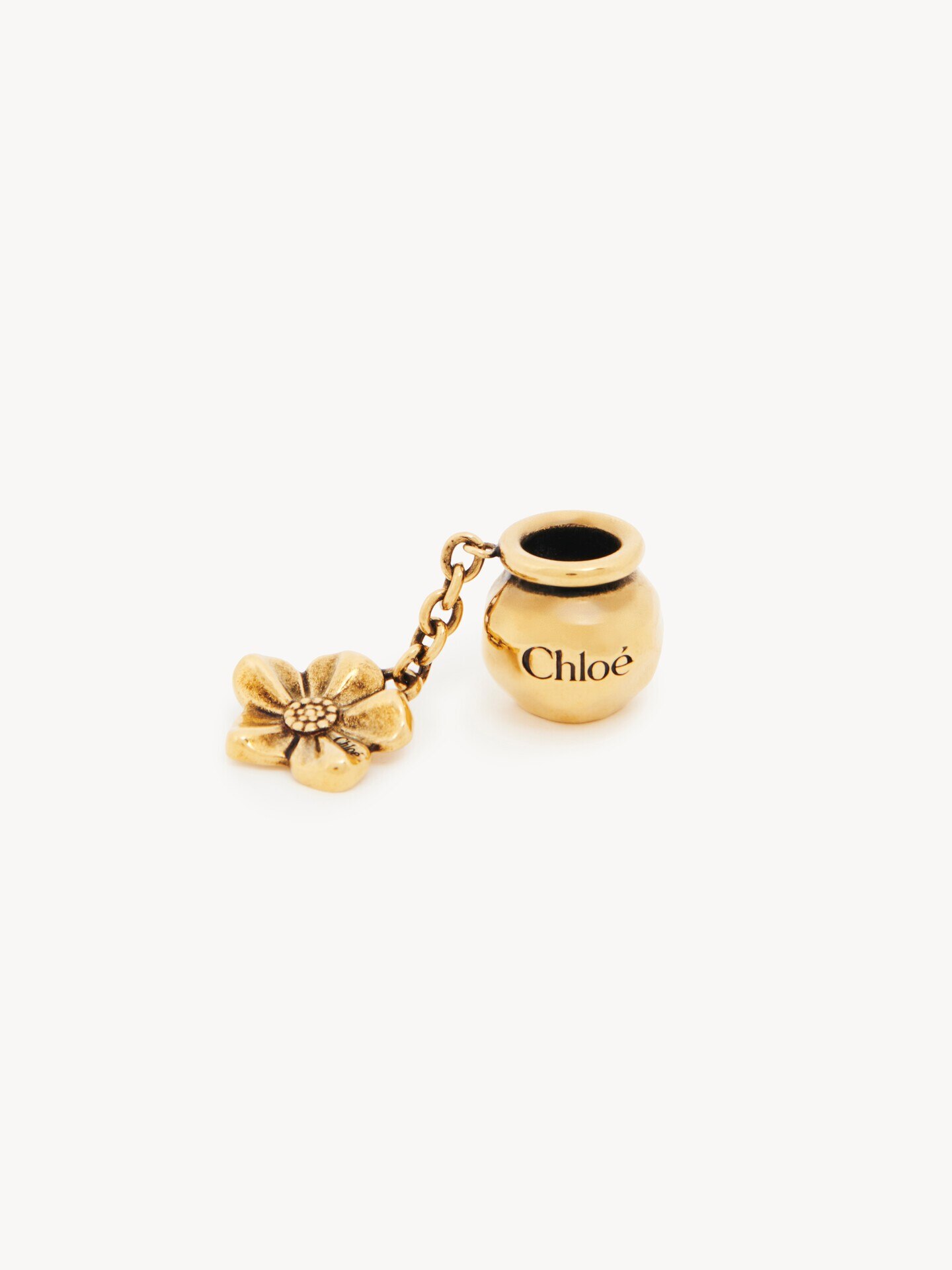 Sphere Flower Dice charm for Bracelet bag in brass - 1