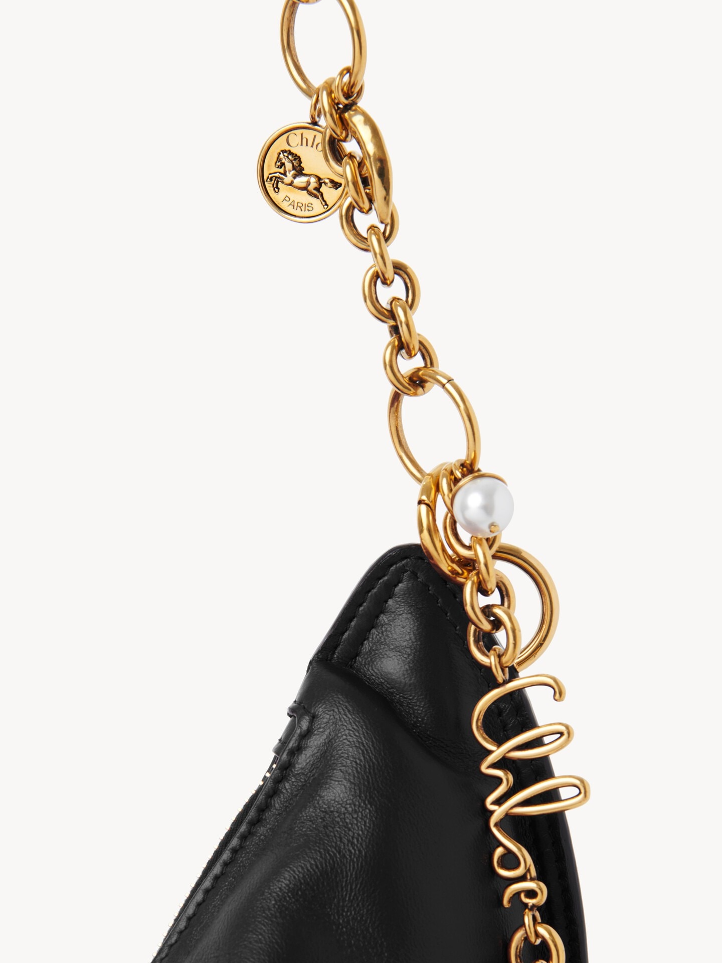 Sac port&eacute; &eacute;paule Chlo&eacute; Icons en cuir lisse - 7