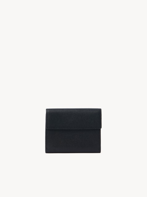 Small Chlo&eacute; Charms tri-fold wallet in grained leather