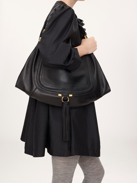 Borsa hobo Marcie Foulard grande in morbida pelle