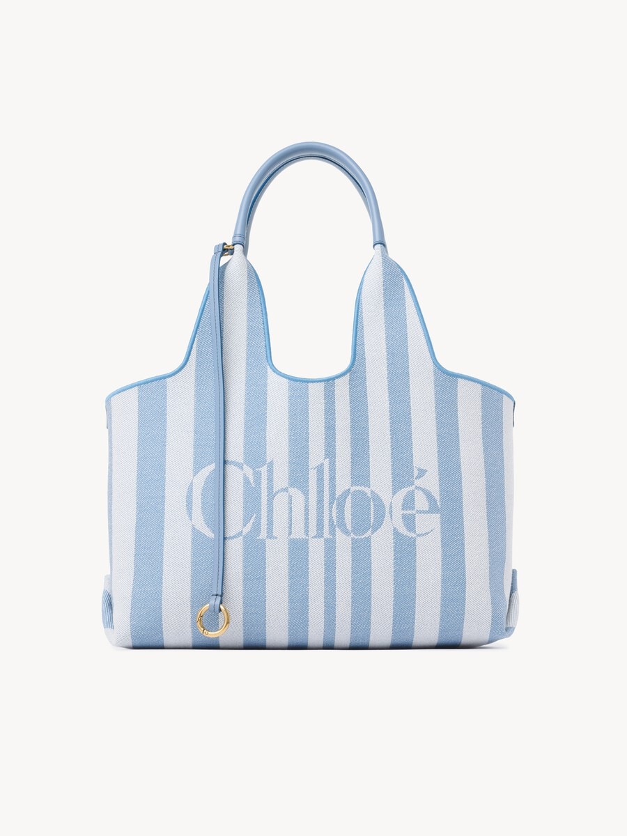 Chlo&eacute; Stripy east-west tote bag in jacquard - 2