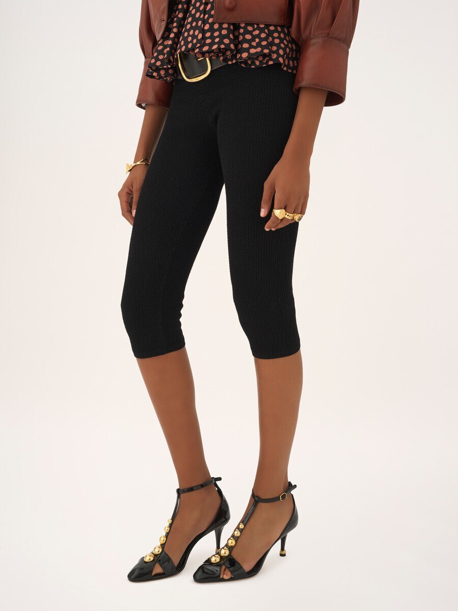Capri leggings in a stretch knit - 6