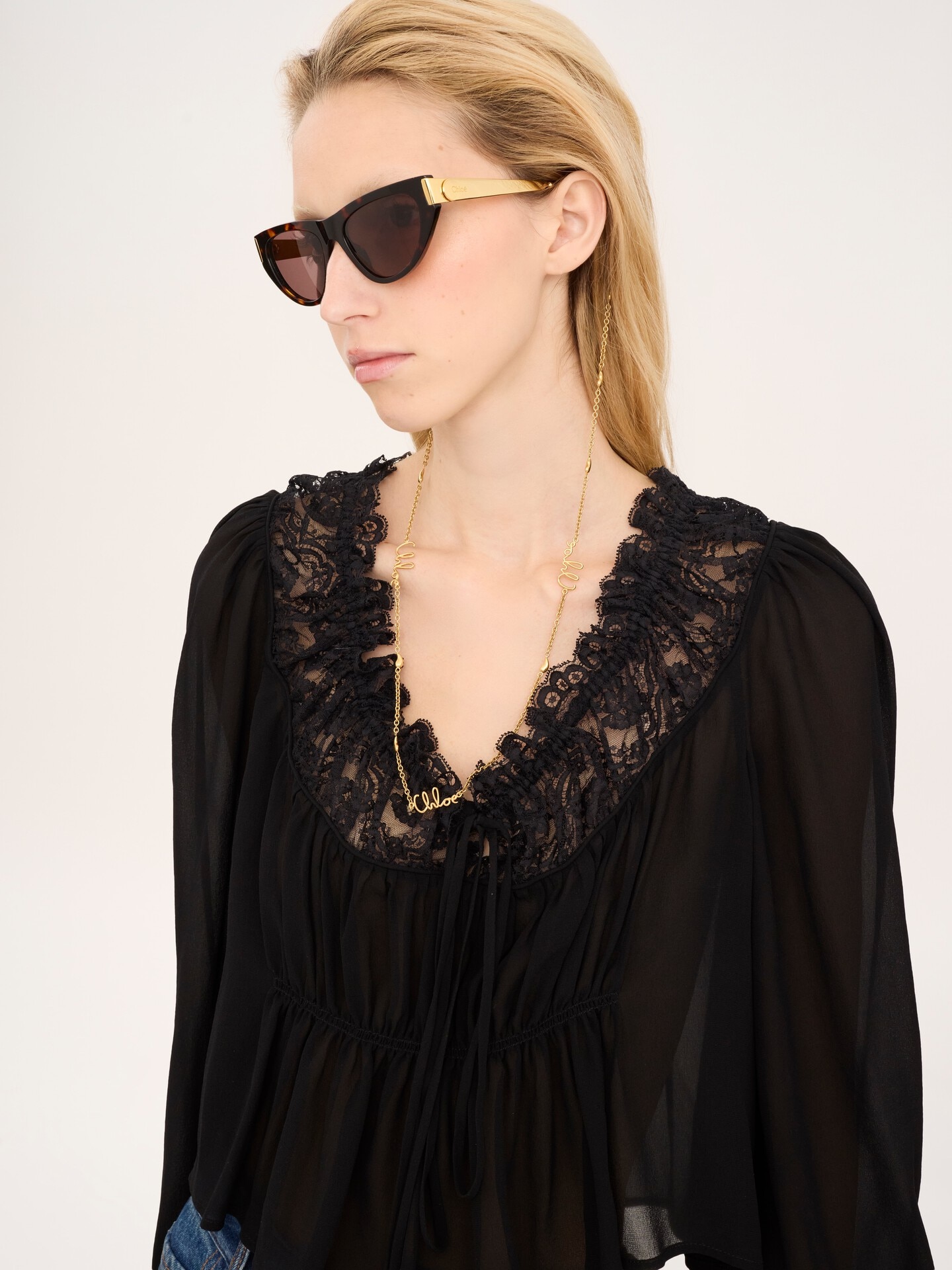 The Chloé Iconic eyewear chain Yellow - Chloé