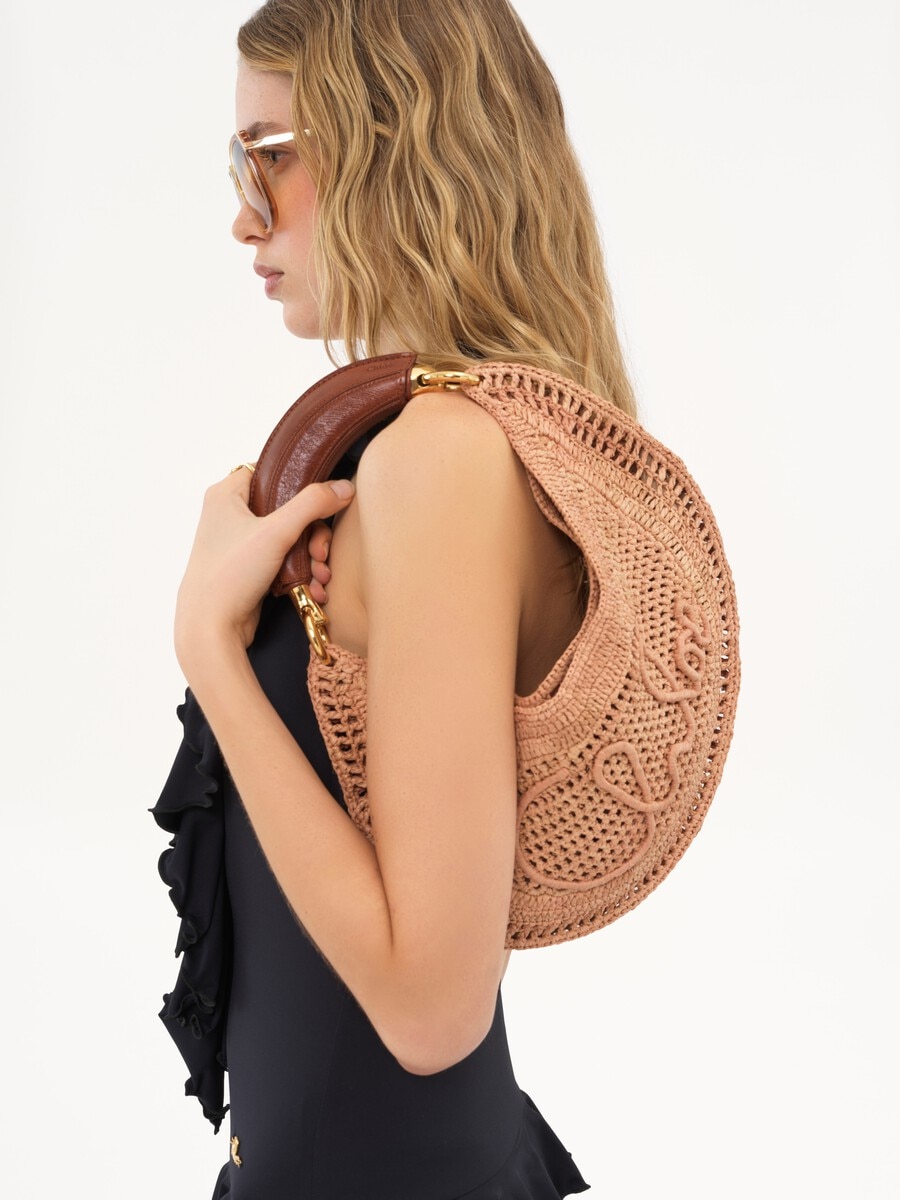 Summer Banana Hobo Bag aus geflochtenen Fasern - 3
