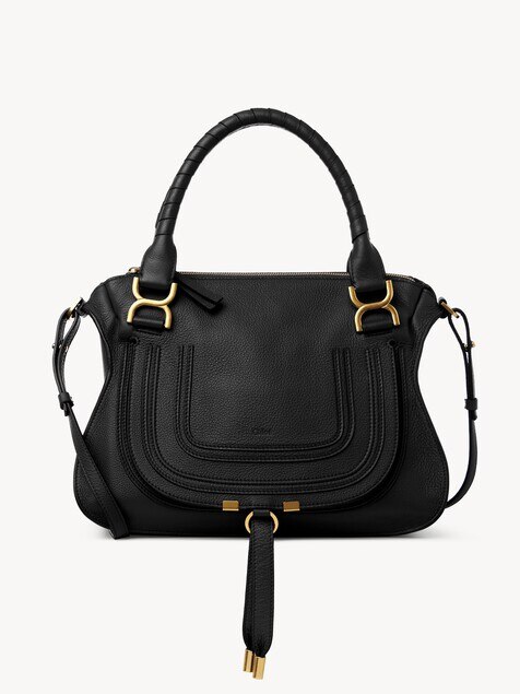 Sac Marcie en cuir grain&eacute;