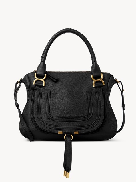 Sac Marcie en cuir grain&eacute;