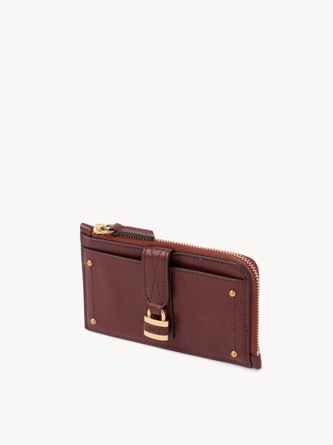 Small Paddington purse with card slots in grained leather