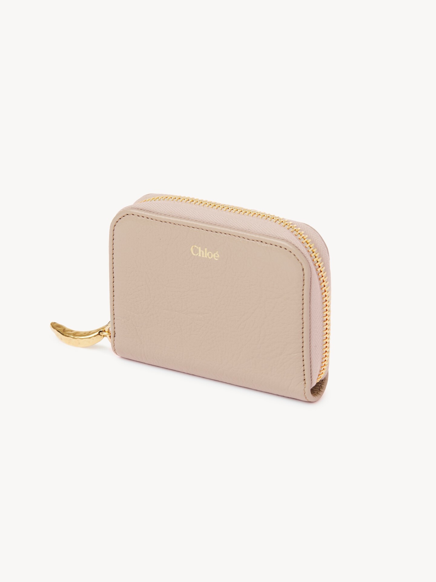 Porte-monnaie zipp&eacute; Banana Wallet en cuir grain&eacute; - 3
