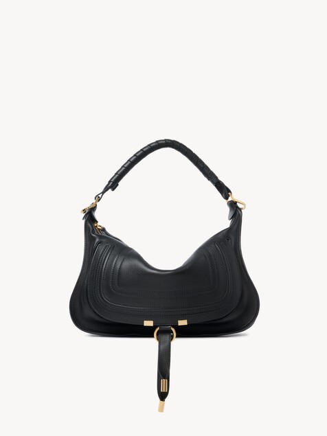 Petit sac port&eacute; &eacute;paule Marcie en cuir lisse