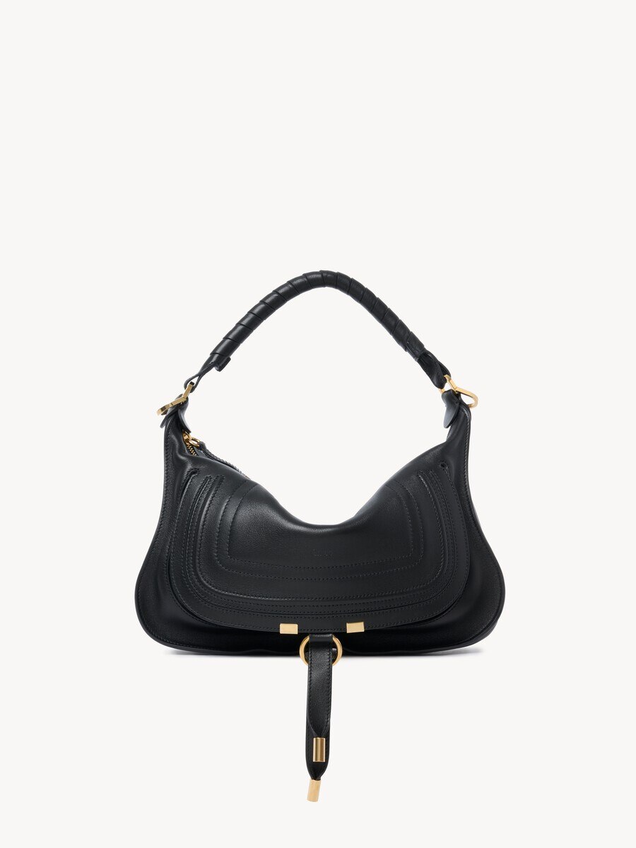 Petit sac port&eacute; &eacute;paule Marcie en cuir lisse - 2