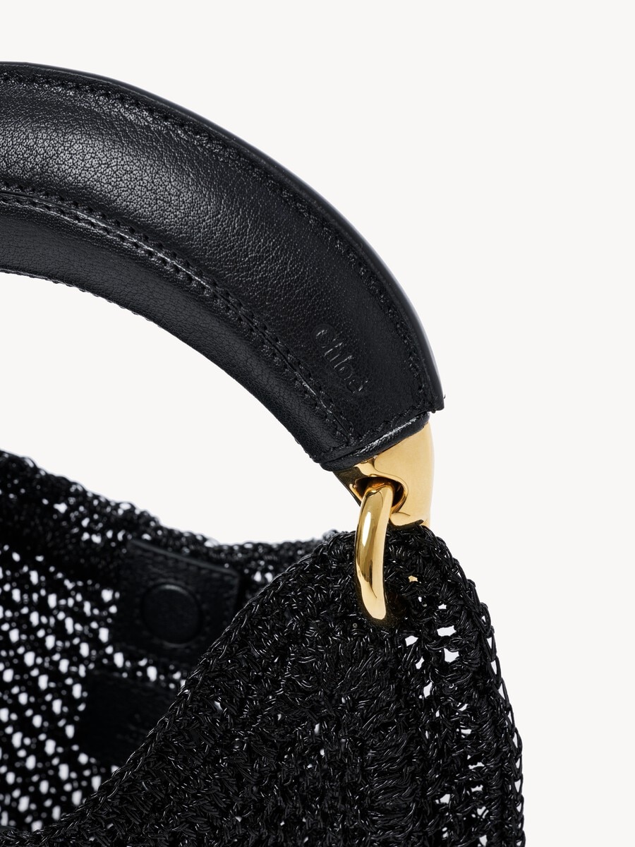 Mini Summer Banana hobo bag in glitter crochet - 7
