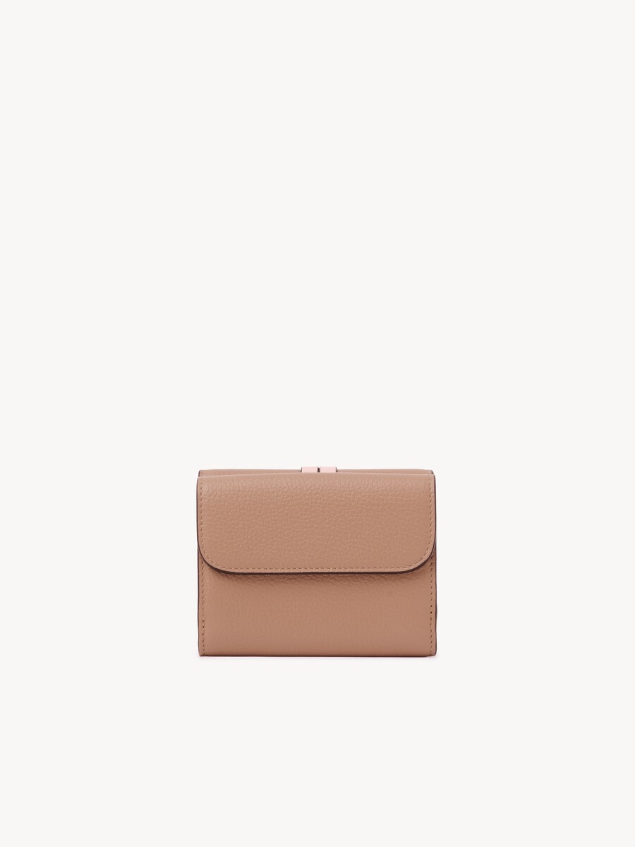Small Alphabet tri-fold in grained leather - 3