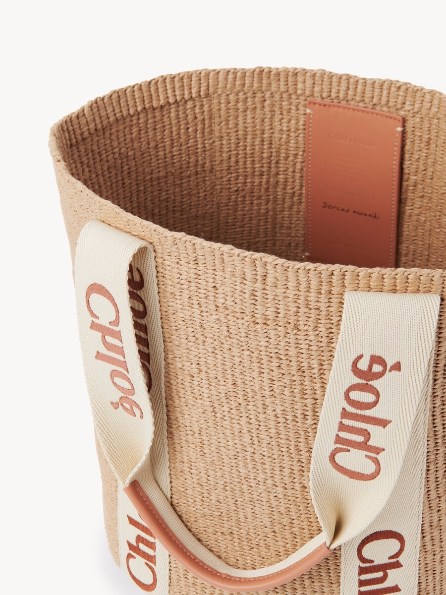 Large Woody basket in natural fibres - 6