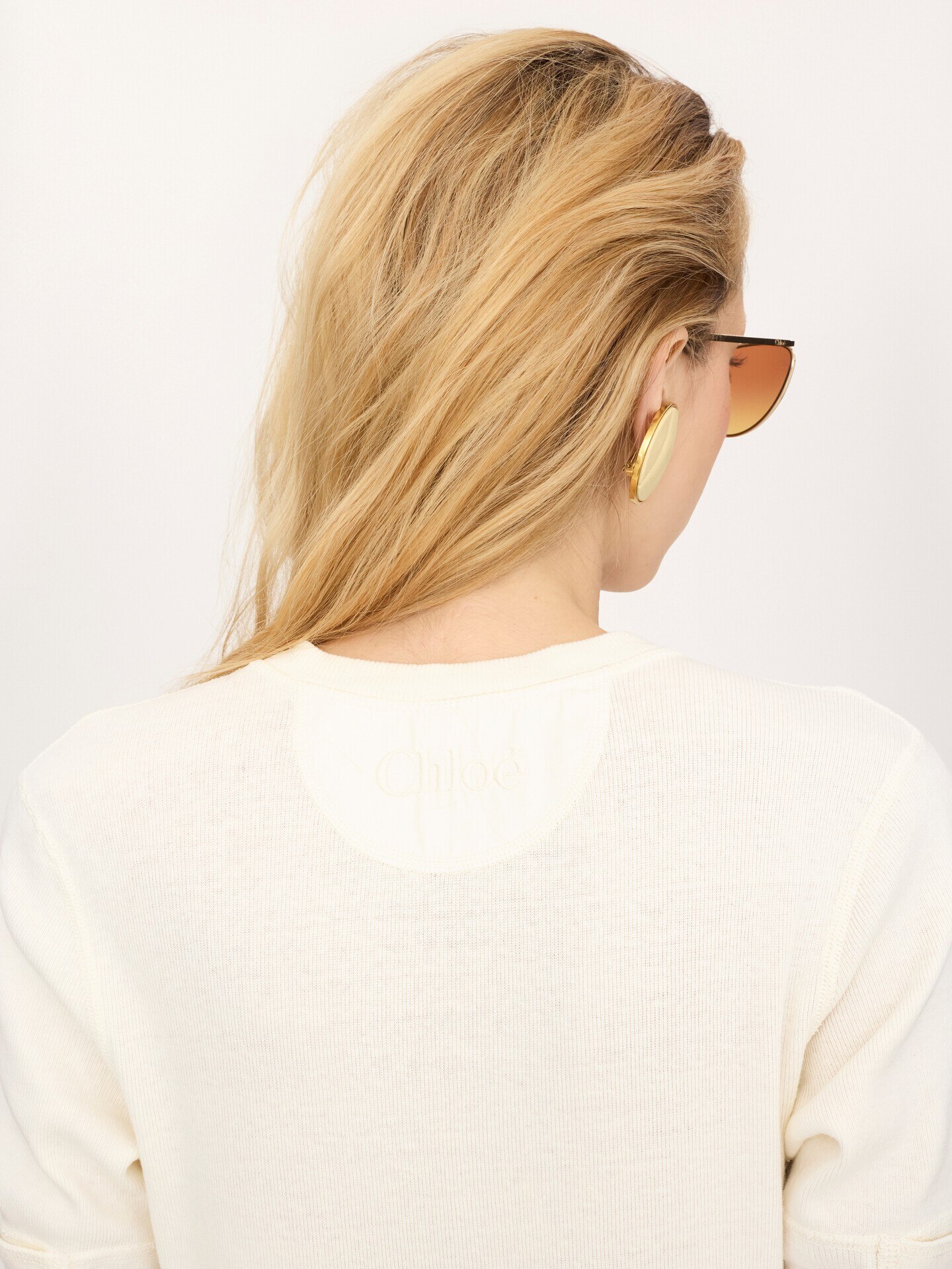 코튼 저지 피티드 헨리 미니 드레스 - 7