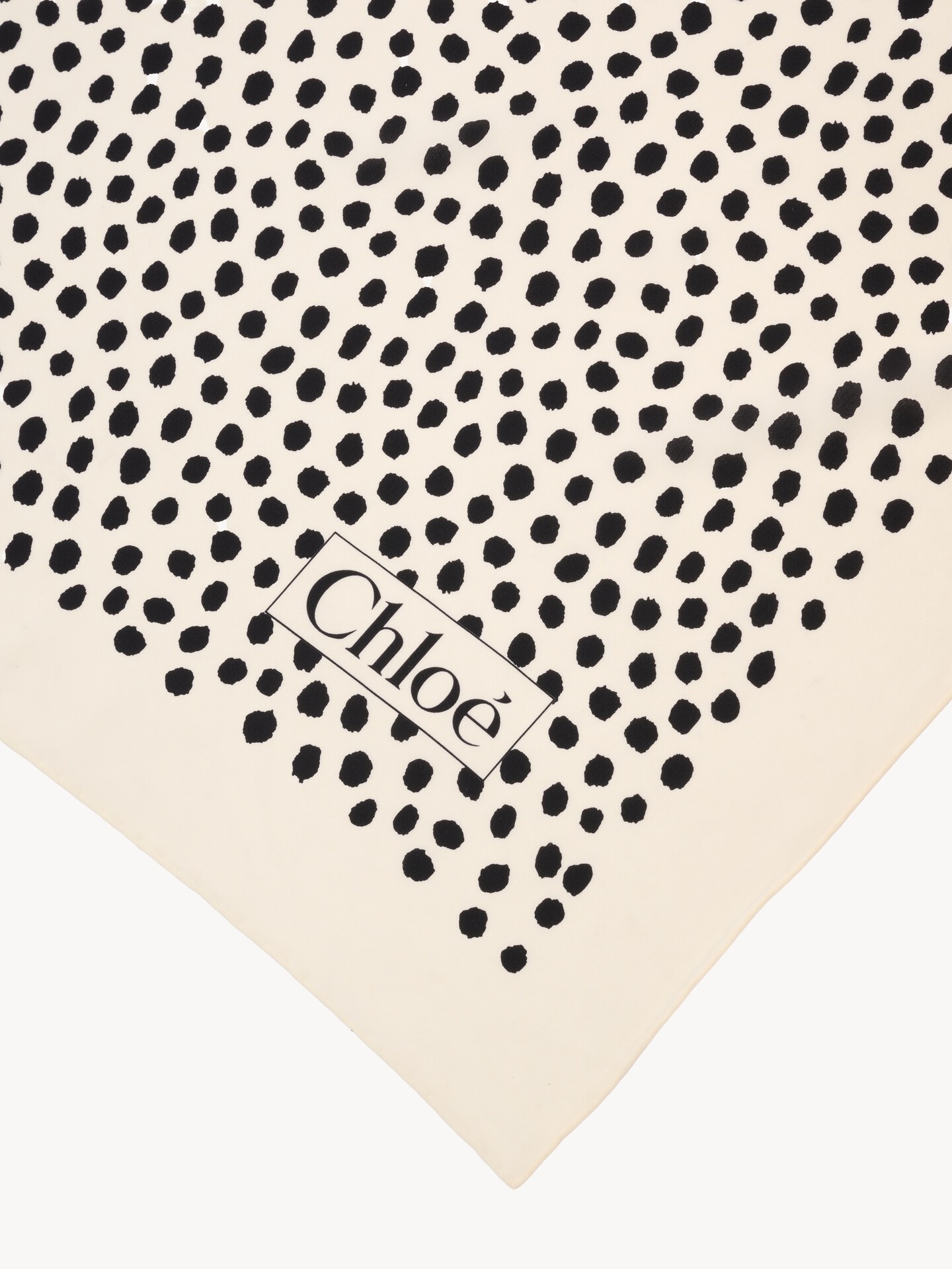 The Chloé Spotted square scarf in silk - 3