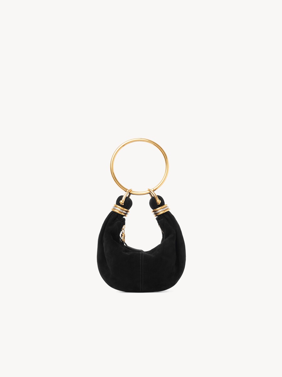 Mini Bracelet Hobo bag in suede leather - 6