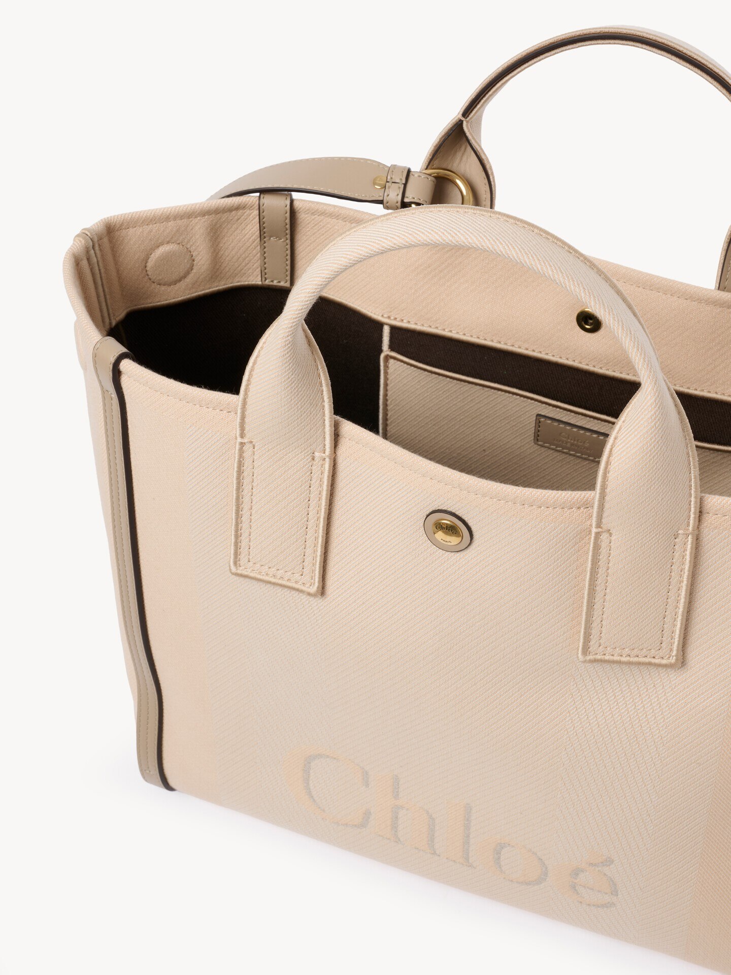 Chlo&eacute; Carry tote bag in canvas - 6
