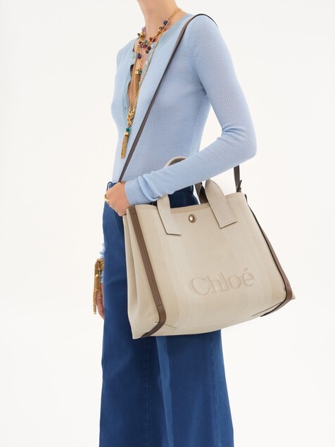 Chlo&eacute; Carry Tote Bag aus Canvas