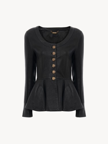 Reitjacke aus Leder mit Sch&ouml;&szlig;chen - 2
