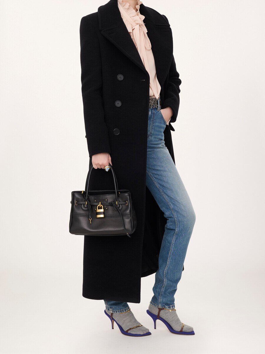Bolso con asa superior Paddington Sling peque&ntilde;o de cuero suave - 9