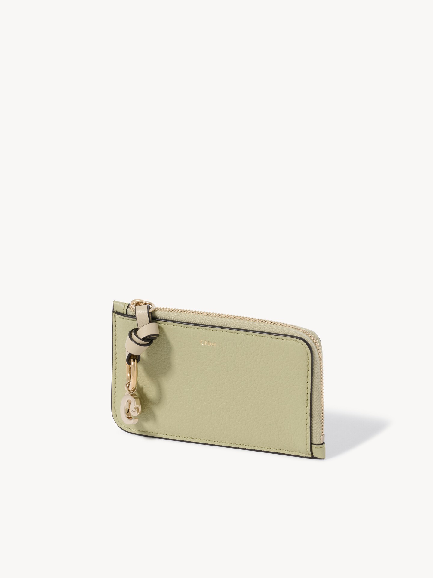 Alphabet wallet in grained leather - 2.0