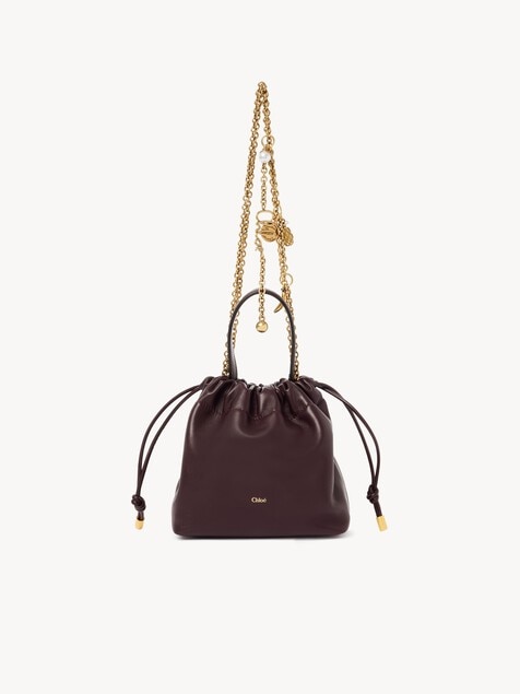 Minibolso de hombro Chlo&eacute; Icons con cadena de cuero suave