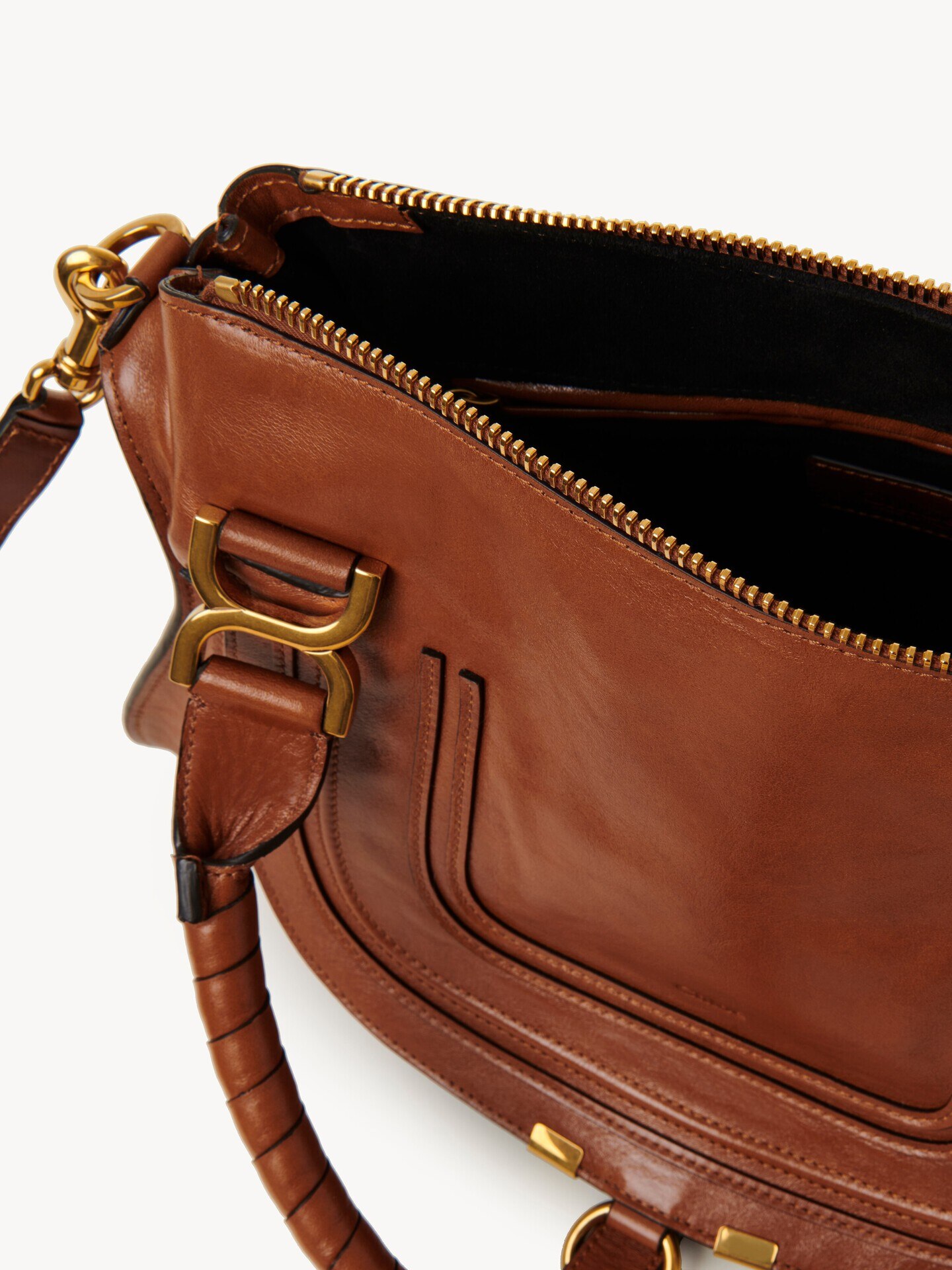 Bolso Marcie de cuero brillante - 5