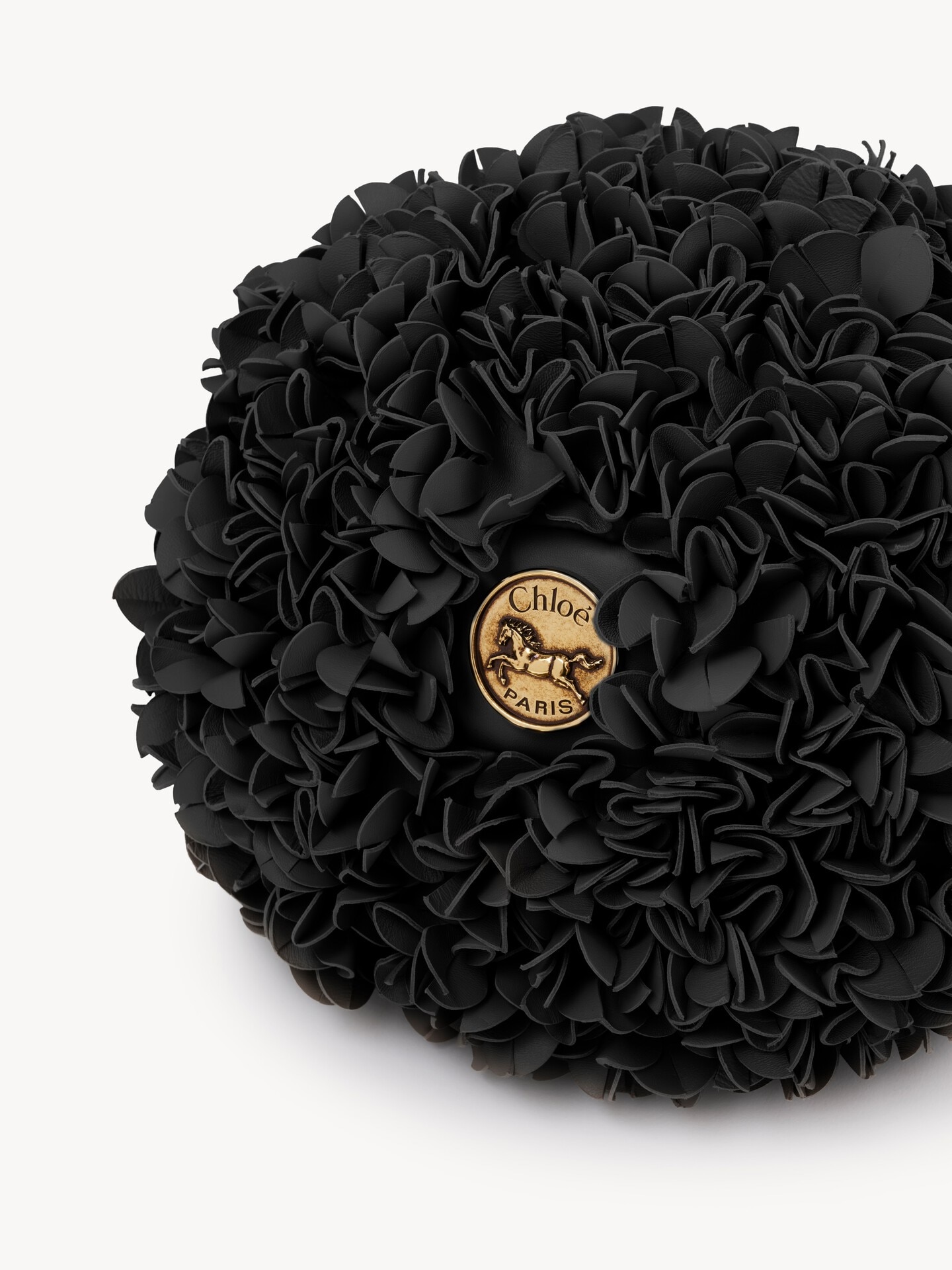 Chlo&eacute; Pliss&eacute; shoulder bag with chain in leather flowers - 6