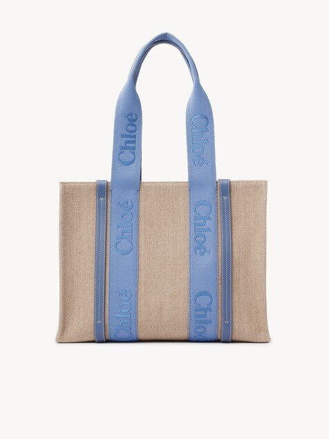 Woody tote bag in linen