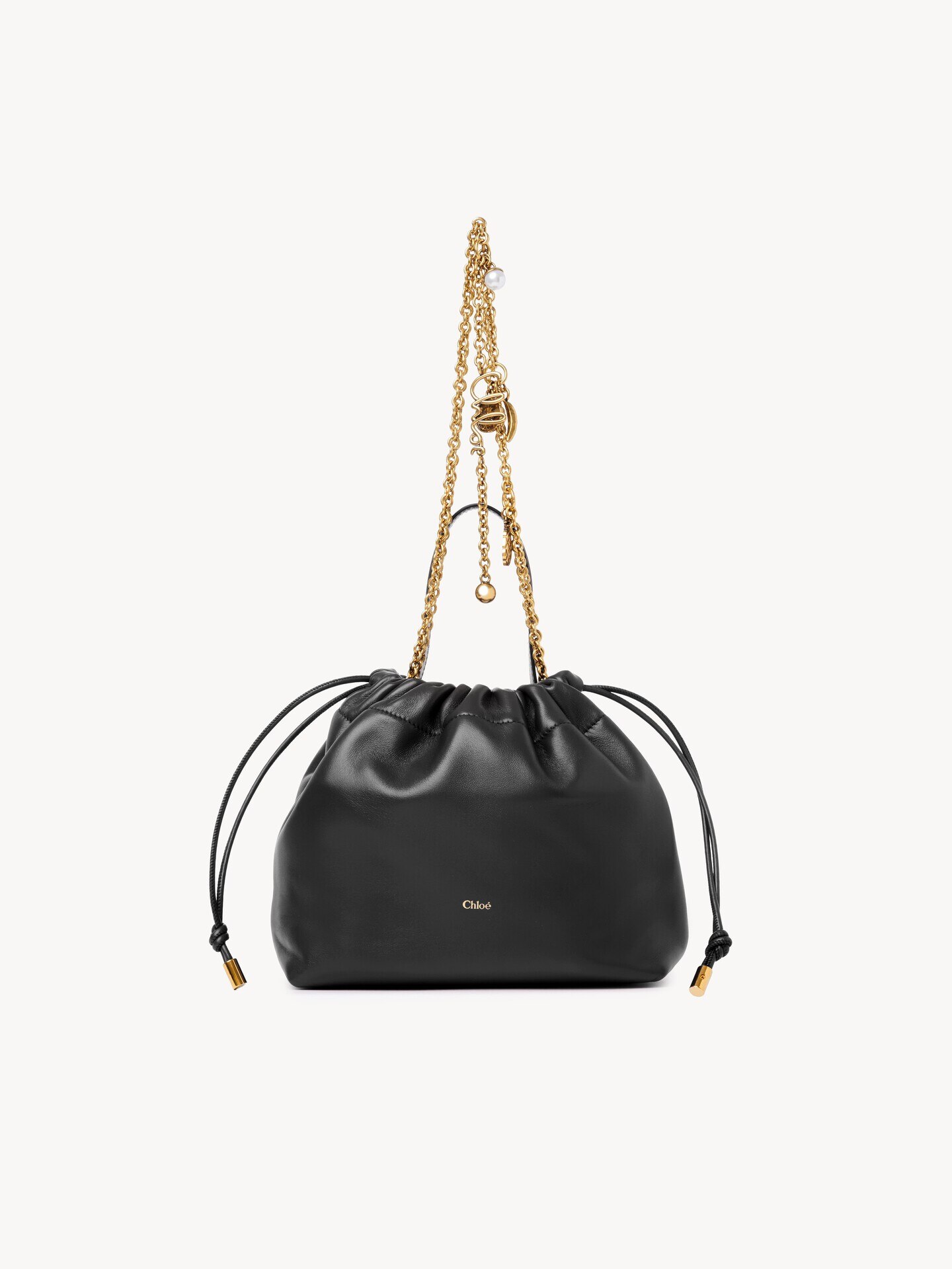 Small Chlo&eacute; Icons shoulder bag with chain in soft leather - 2
