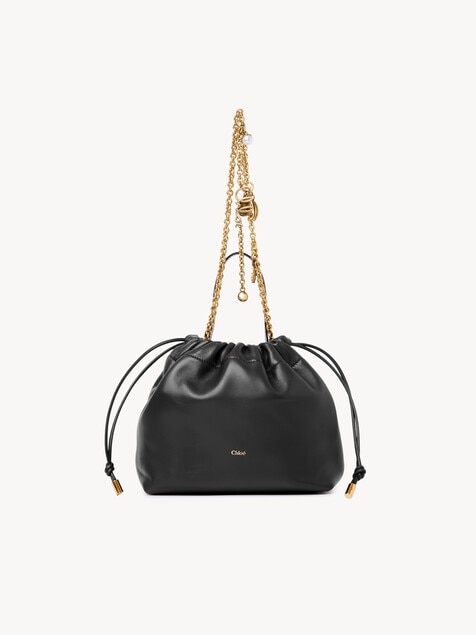 Small Chlo&eacute; Icons shoulder bag with chain in soft leather