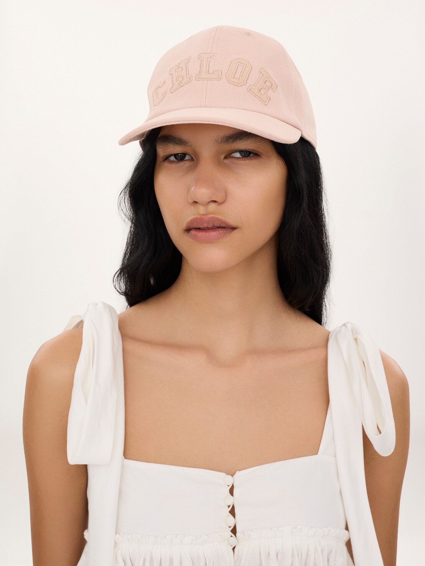 The Chlo&eacute; Signature cap in denim - 3