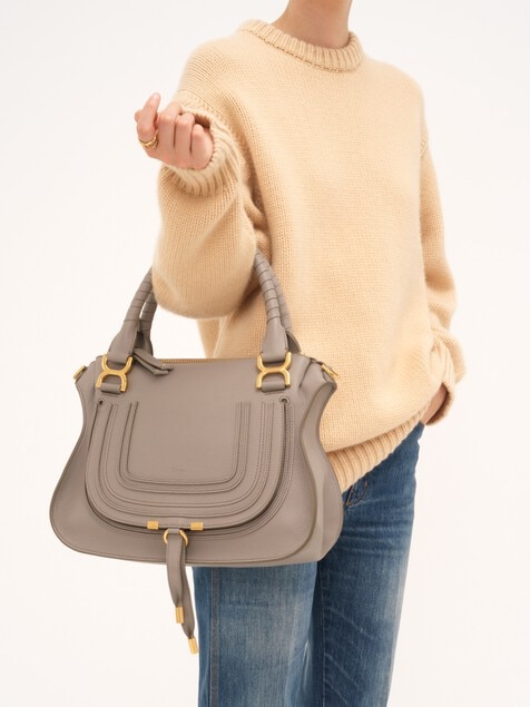 Sac Marcie en cuir grain&eacute;