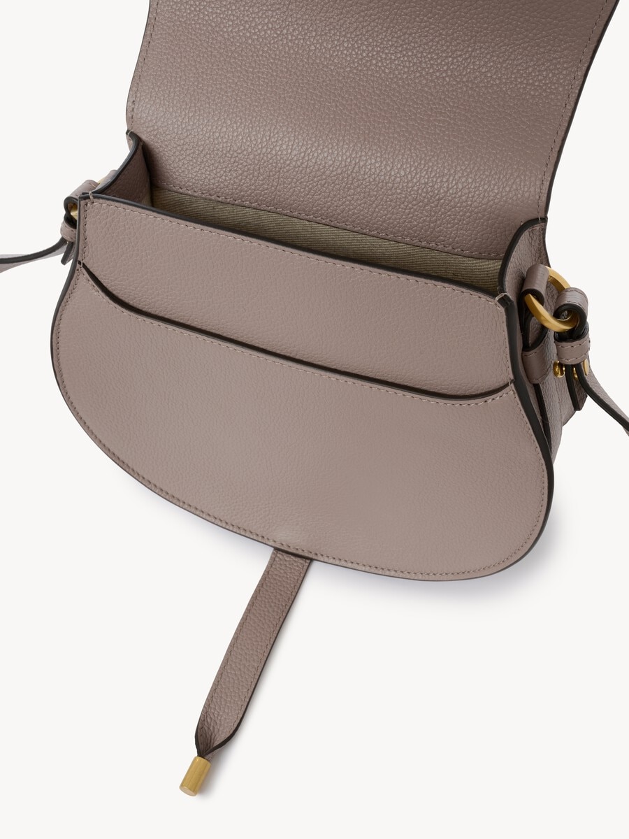 Marcie saddle bag in grained leather - 9