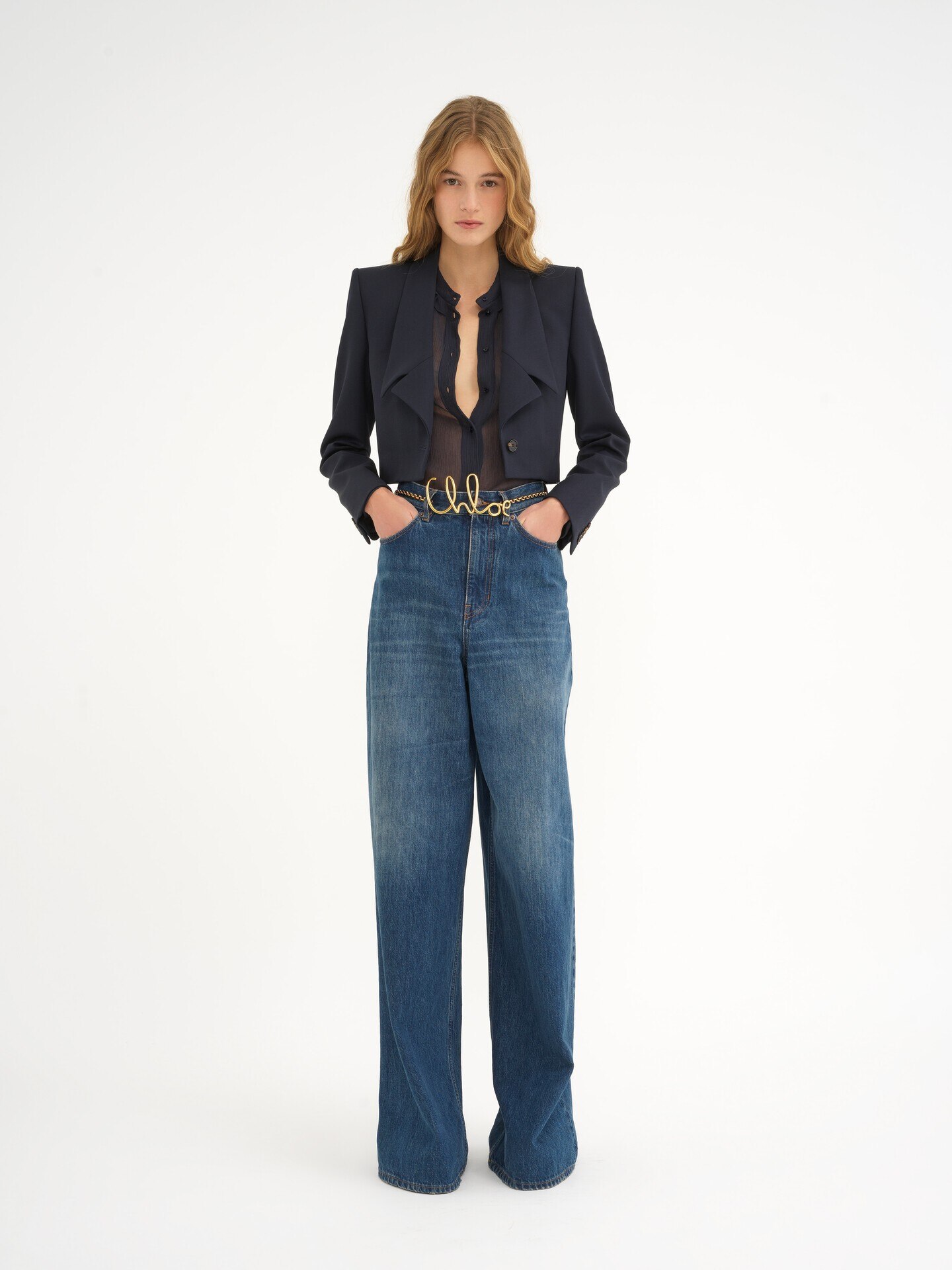 Denim-Jeans mit weitem Bein - 3
