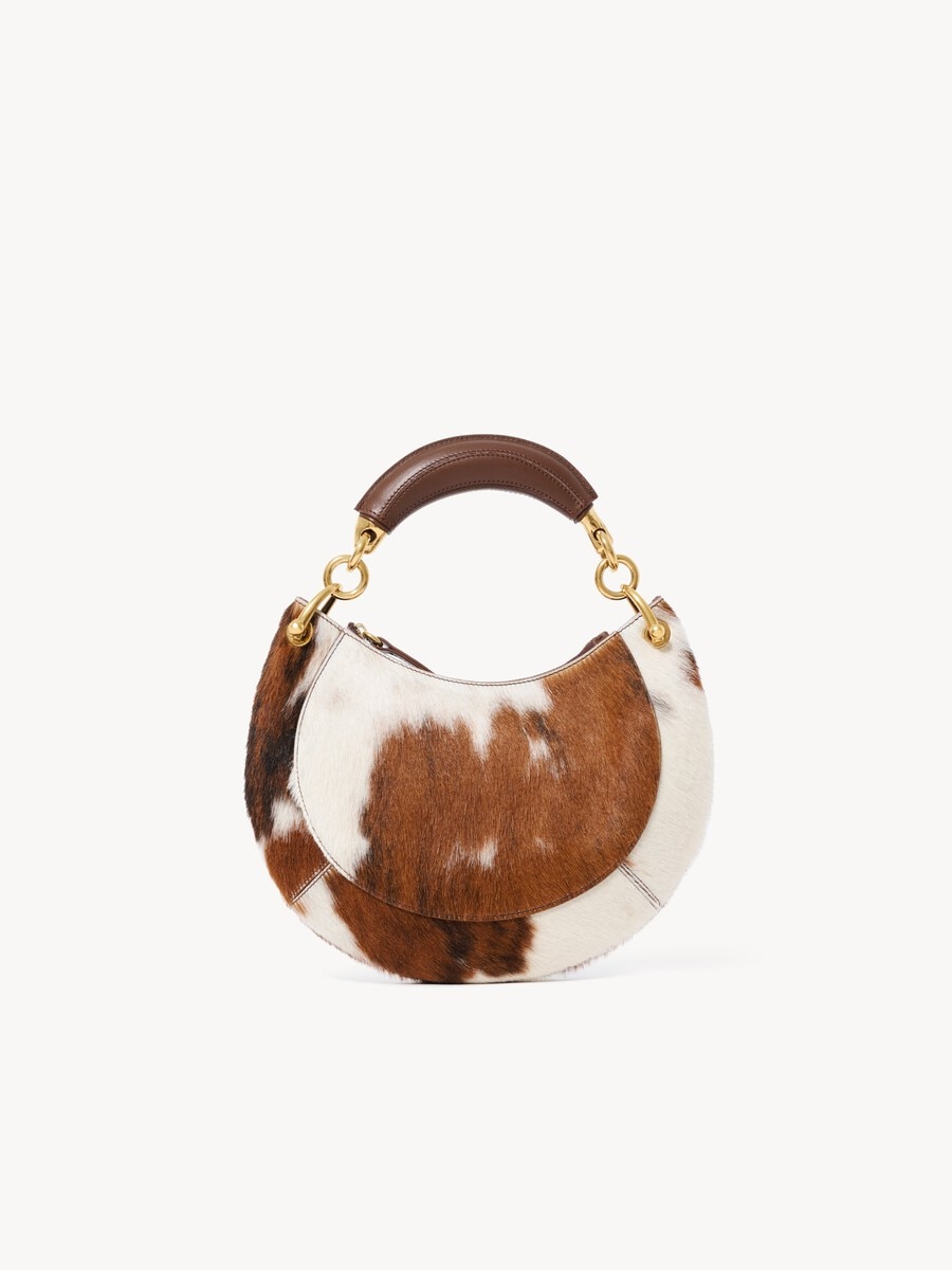 Small Chlo&eacute; Banana zipped hobo bag in hair-on leather - 6