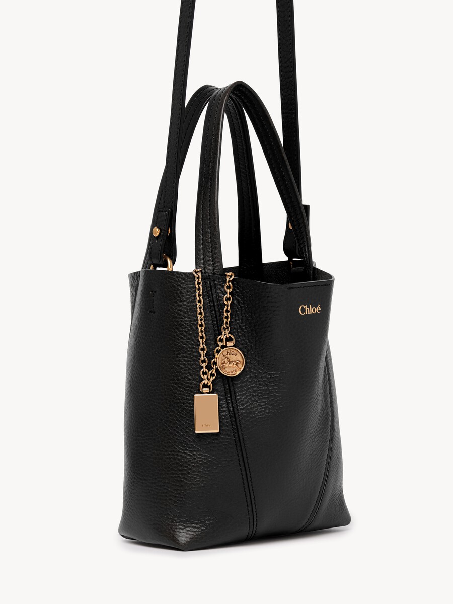 Small Chlo&eacute; Spin tote bag in grained leather - 5