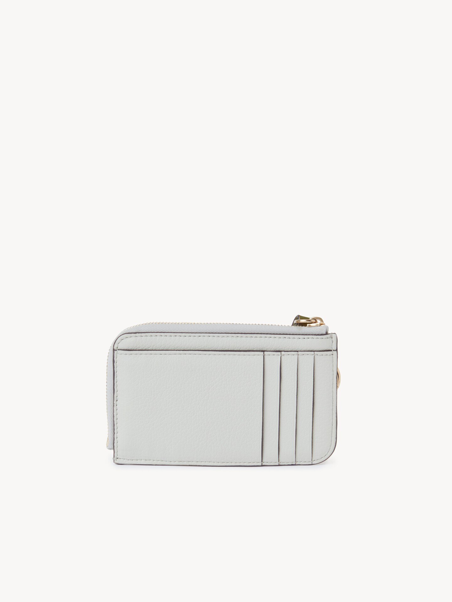 Alphabet wallet in grained leather - 4.0