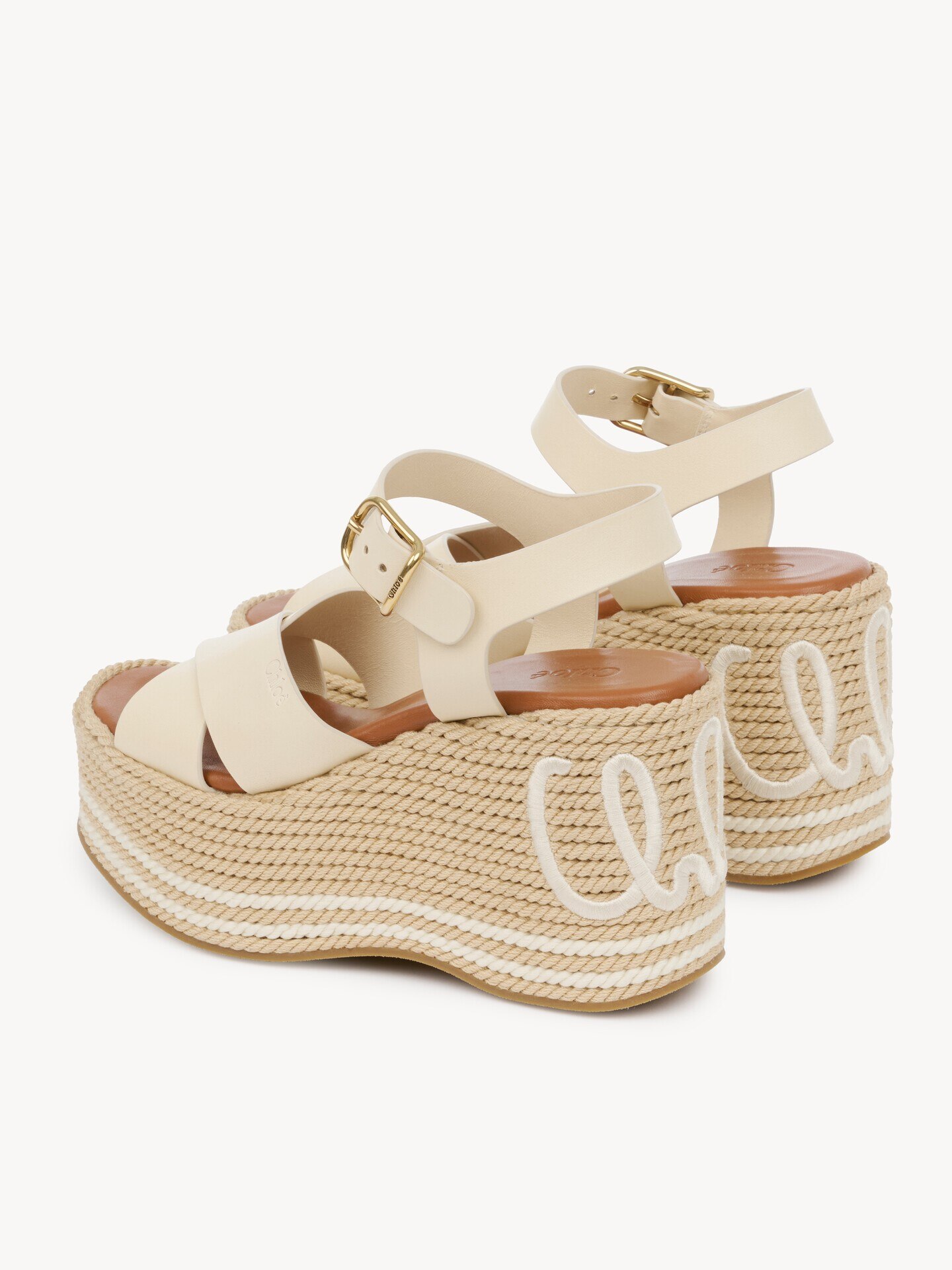 Chlo&eacute; Sand wedge sandal - 4.0