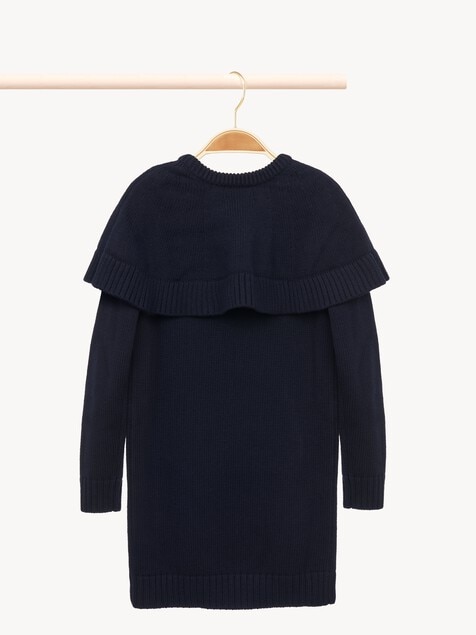 Kids' long-sleeve cape dress