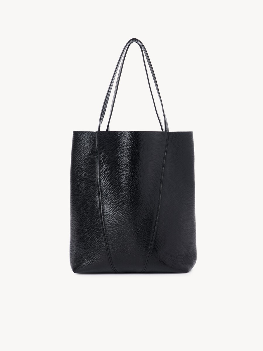 Chlo&eacute; Spin tote bag in grained leather - 4
